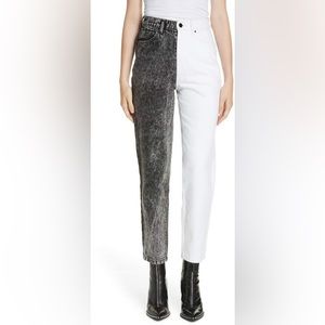 ALEXANDER WANG BLUFF HIGH WAIST COLORBLOCK JEAN
